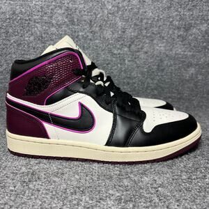 Nike Women Air Jordan 1 Mid SE Bordeaux FQ7818-101 Size 10.5 - BRAND NEW W/O BOX